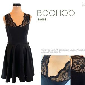 Boohoo Black Mini Dress (B1005)